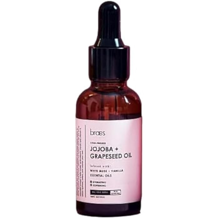 Braes Cold-Pressed Jojoba + Grapeseed Oil - 30ML - Image 1